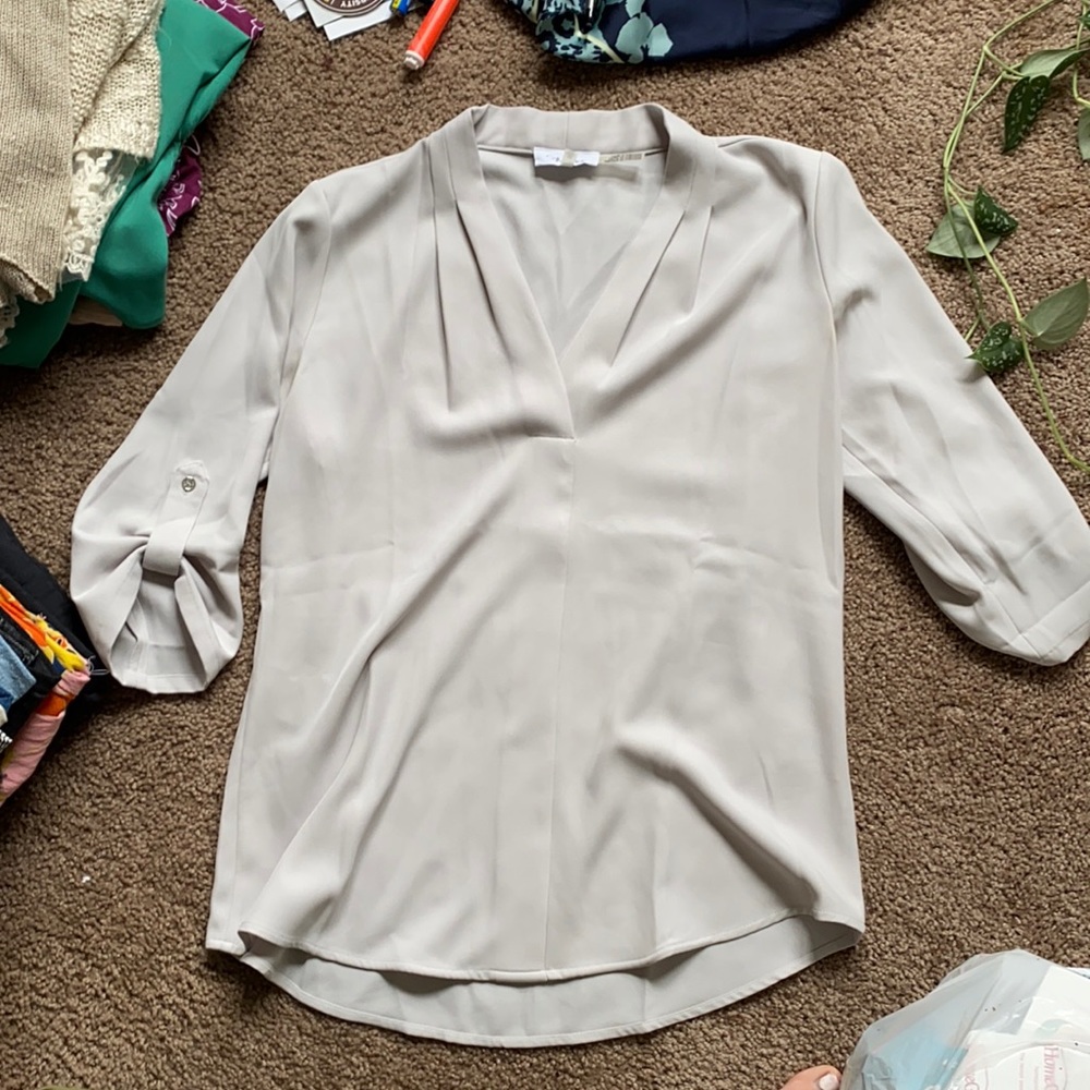 Calvin Klein XS blouse light purple/gray